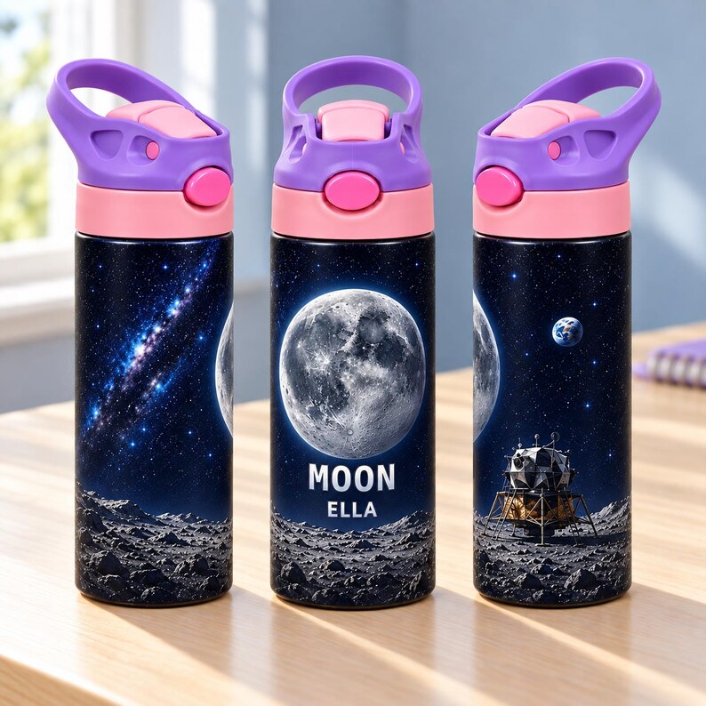 Personalized Moon Water Bottle